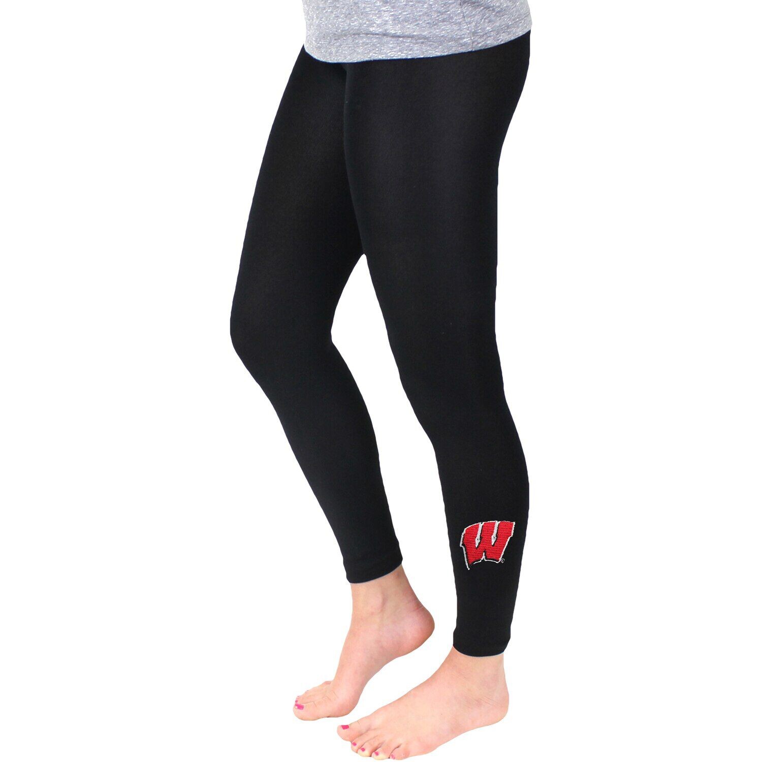 

Женские флисовые леггинсы ZooZatz Black Wisconsin Badgers
