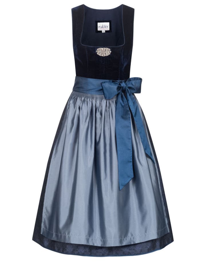 

Nübler Дирндли Марлис темно-синего цвета