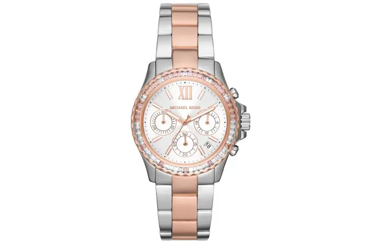 

Эверест Коллекция Наручные часы Кварцевый механизм Нержавеющая сталь Ремешок 36 мм Серебристый циферблат Женские часы MK7214 MICHAEL KORS