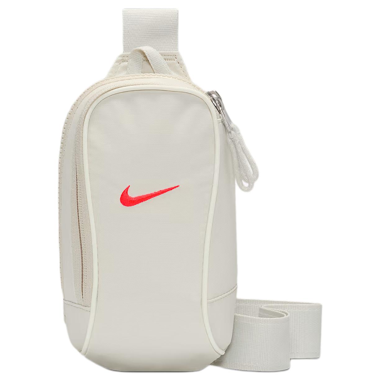 

Nike Спортивная поясная сумка унисекс белая и тёмно-красная, White & Dark Red