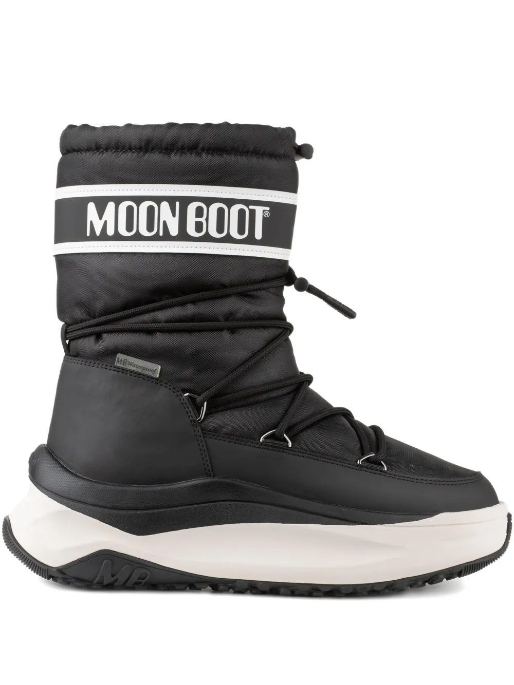 

Ботильоны на платформе с логотипом Moon Boot, черный