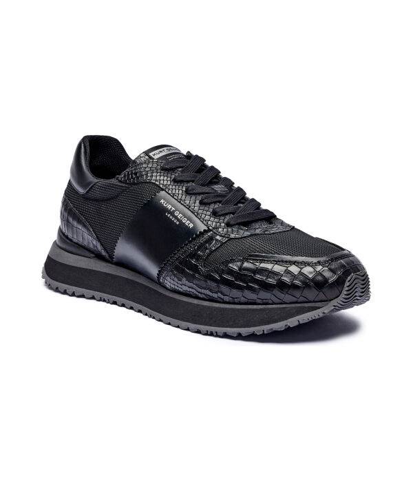 

Кроссовки мужские Kurt Geiger Диего комбинированные с фактурной кожей, черный