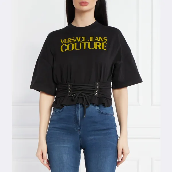 

Футболка комфортного кроя Versace, черный
