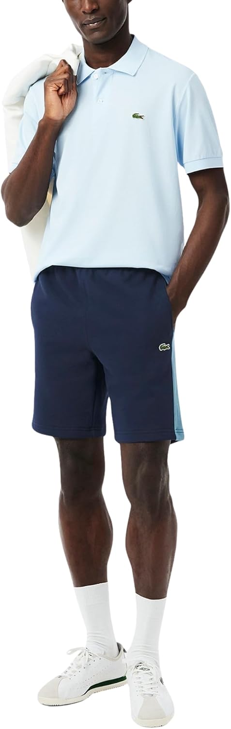 Lacoste мужские шорты Regular Fit Colorblock, Navy Blue, Dark Blue, & Light Blue — фото 4