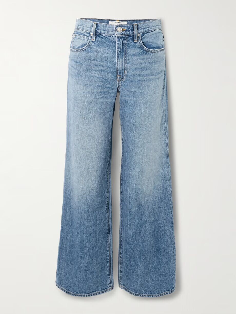

Широкие джинсы Selena со средней посадкой Slvrlake, цвет Mid denim