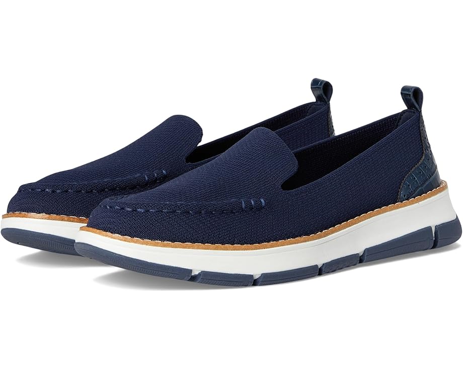 Лоферы Cole Haan Zerogrand Revel Stitchlite Venetians, цвет Navy Knit/Croc Print