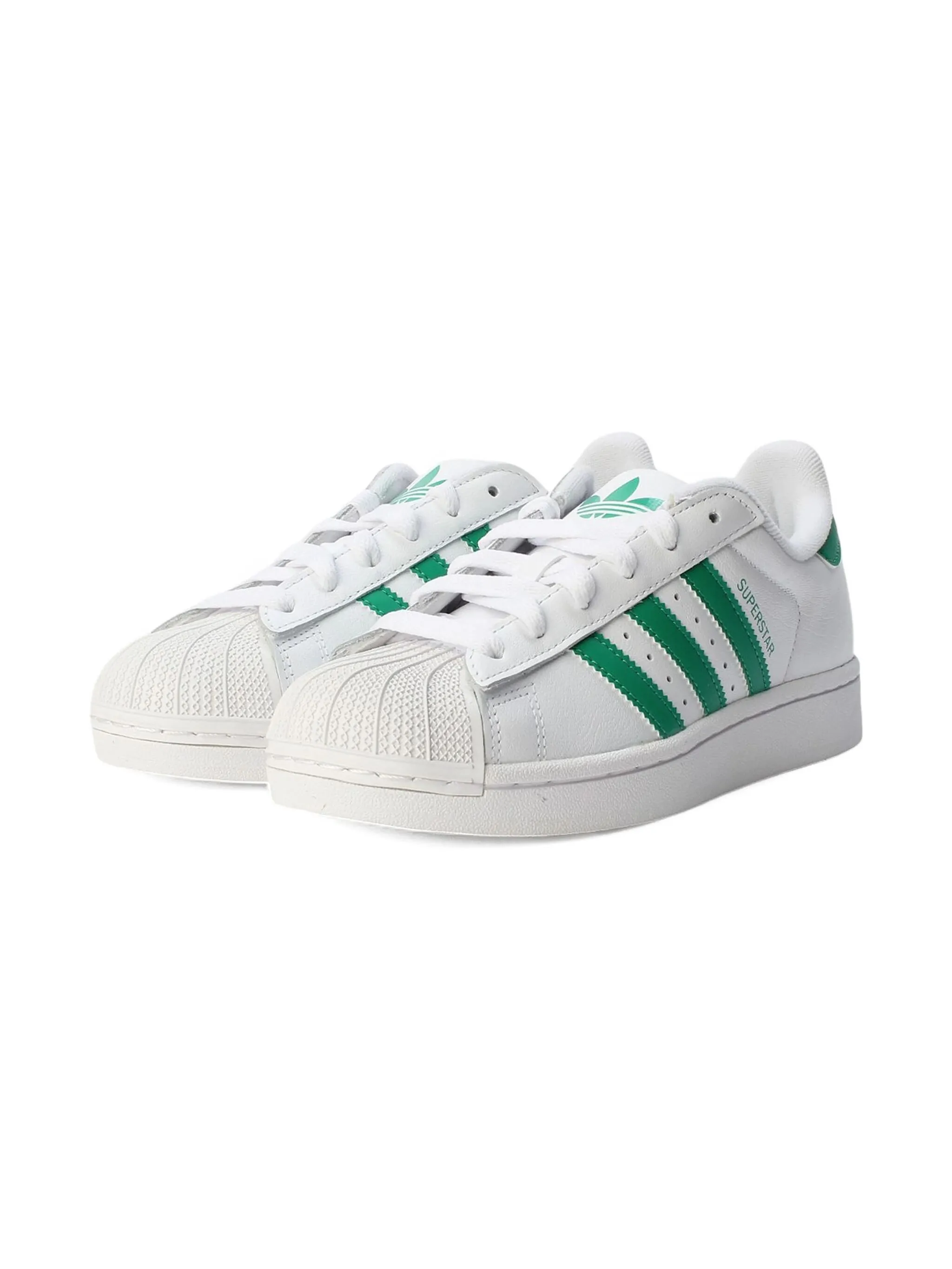 

Кроссовки Superstar II J White/Green Adidas Kids, белый