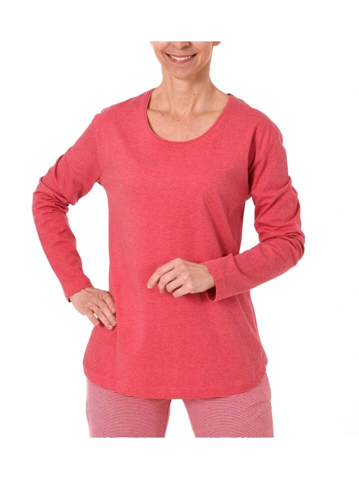 

Ночная рубашка NORMANN Shirt Oberteil langarm Mix & Match, красный
