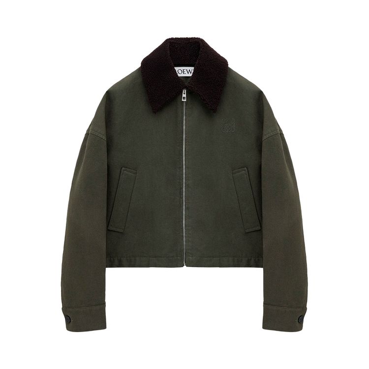 

Куртка Loewe Wool Jacket 'Khaki Green', зеленый