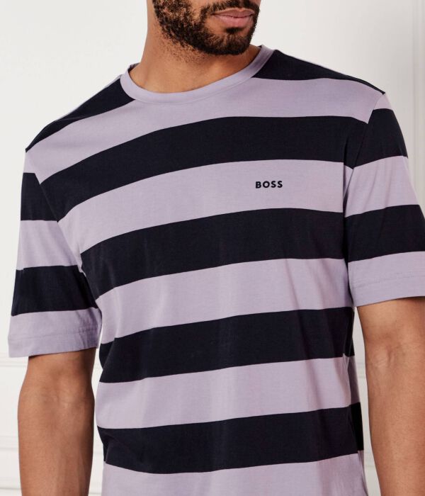 Футболка Talestripe Relaxed fit Boss Orange, фиолетовый — фото 4