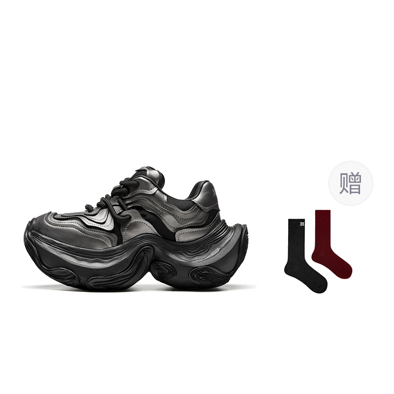 

XMZY Дюн Сериз Арривер износостойкие кроссовки на низком ходу унисекс в цвете джет инк блэк [подарок включен], цвет Jet Ink Black[Gift Included]