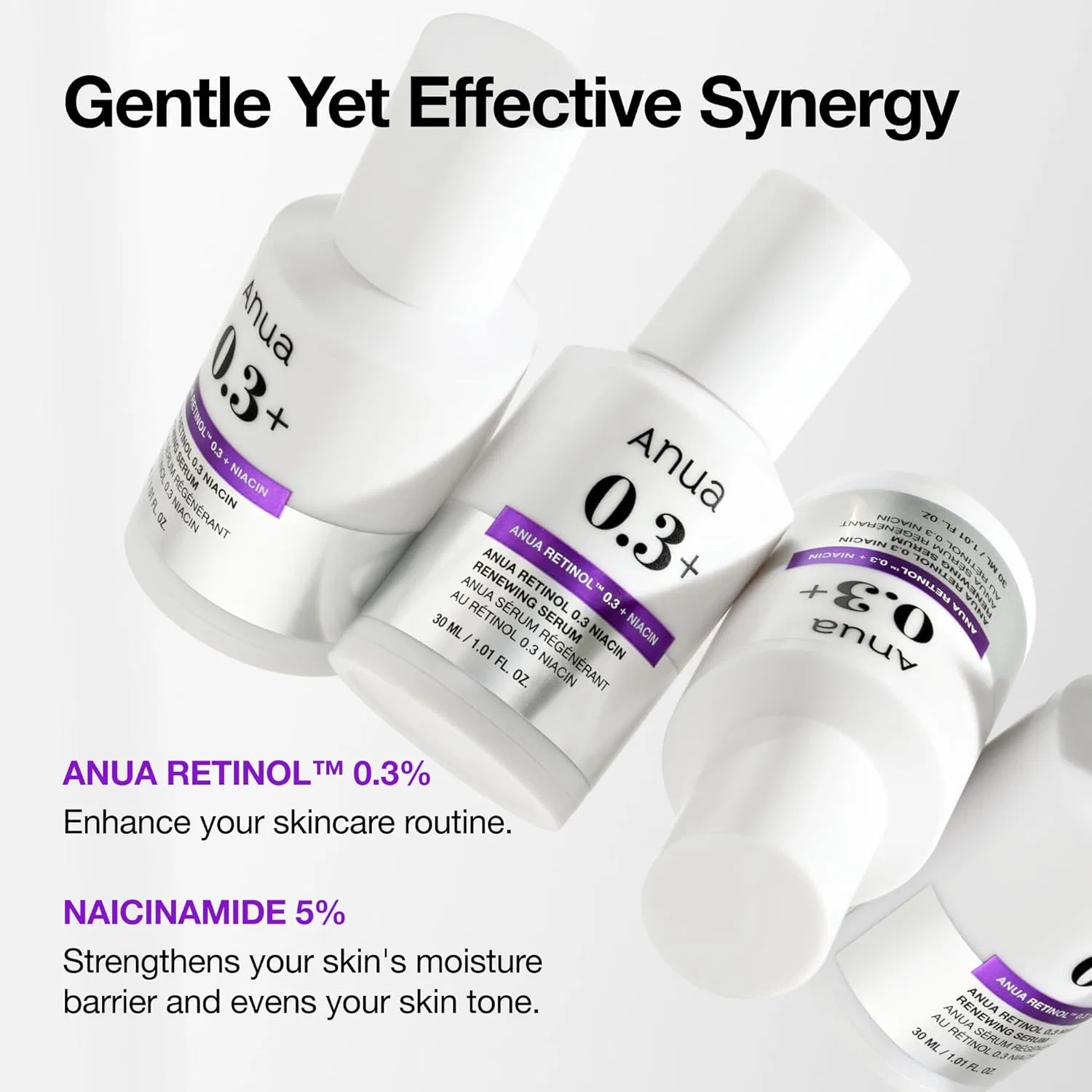 Обновляющая сыворотка для лица «Nano Retinol 0.3% + Niacin Renewing Serum» от ANUA Anua — фото 4