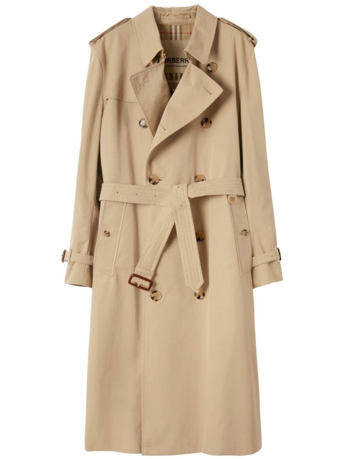 

Длинный тренч The Long Kensington Heritage Burberry, бежевый