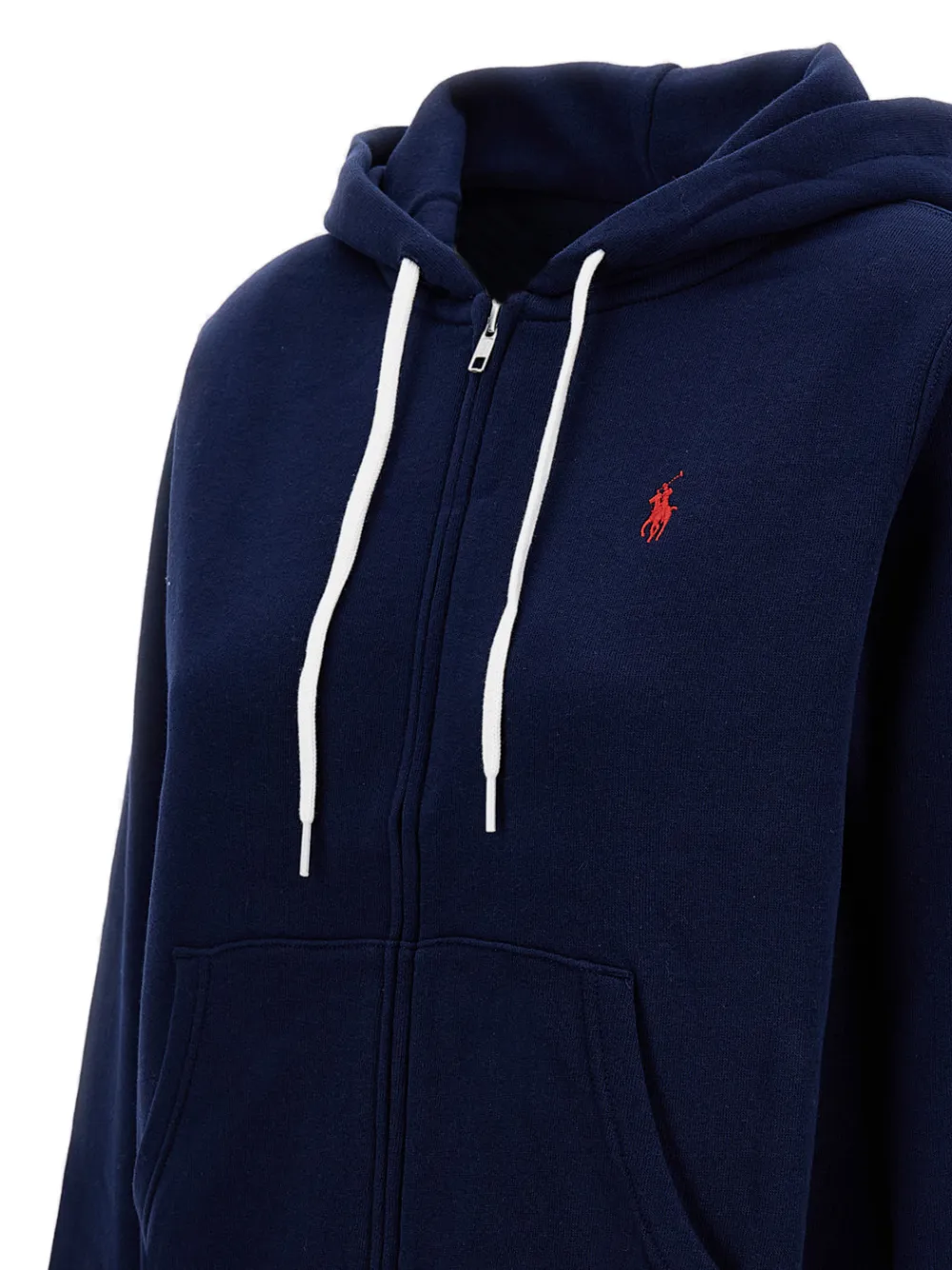 Толстовка на молнии с вышитым пони Polo Ralph Lauren, синий — фото 3
