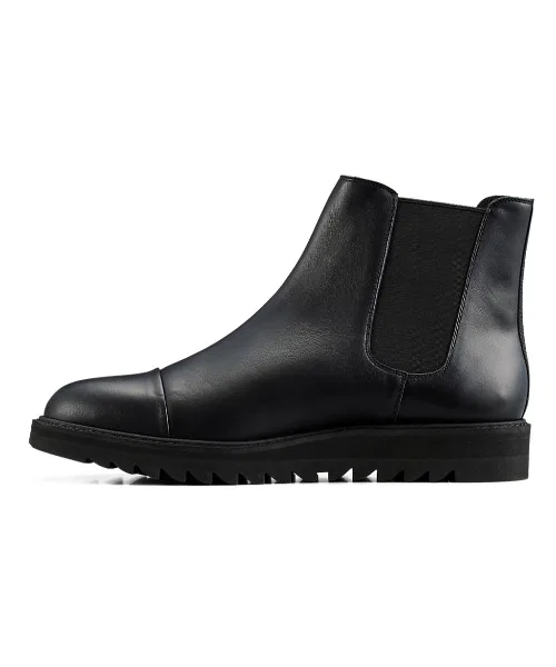Ботинки высокие Side Gore Boot Hi из гладкой кожи, THE ONITSUKA, на шнуровке, черные — фото 3