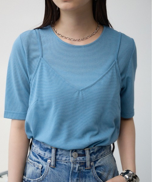 

Футболка, крой оверсайз, бренд AZUL BY MOUSSY, синий