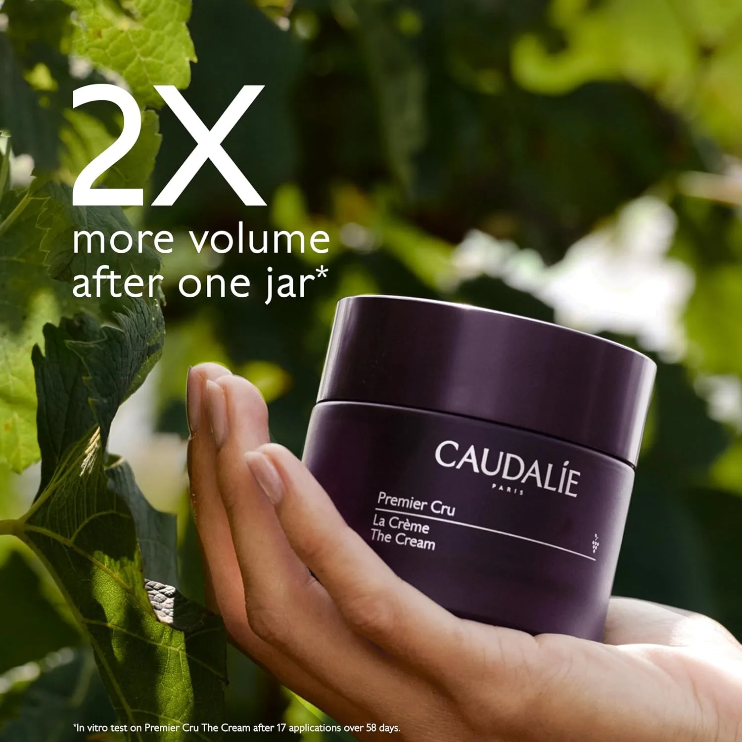 Увлажняющий крем-антивозрастной крем Caudalie Premier Cru, многоразовая баночка - 50 мл крема и сменный картридж 50 мл. — фото 3