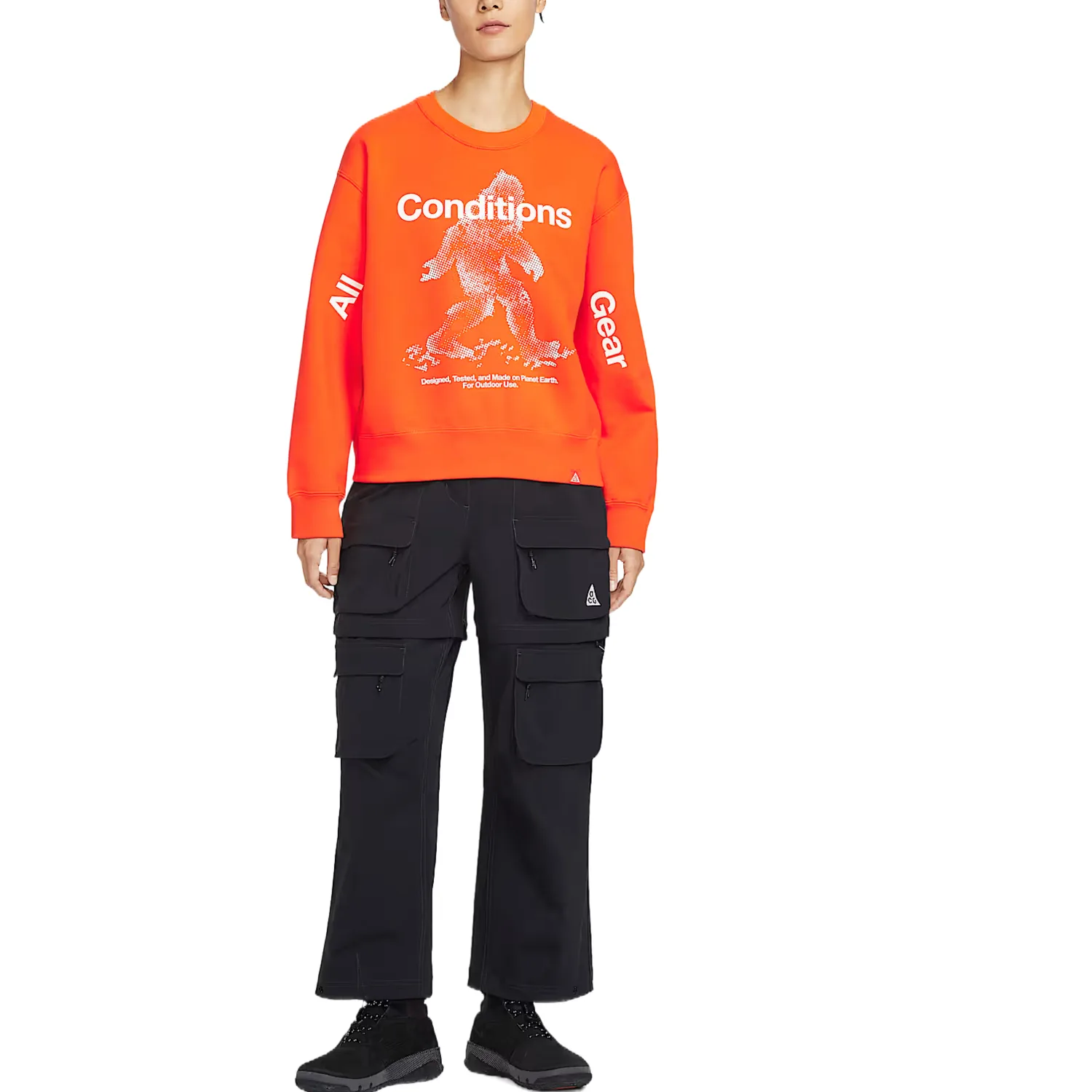 Футболка ACG Regular женская Nike, Safe Orange/Mountain White — фото 4