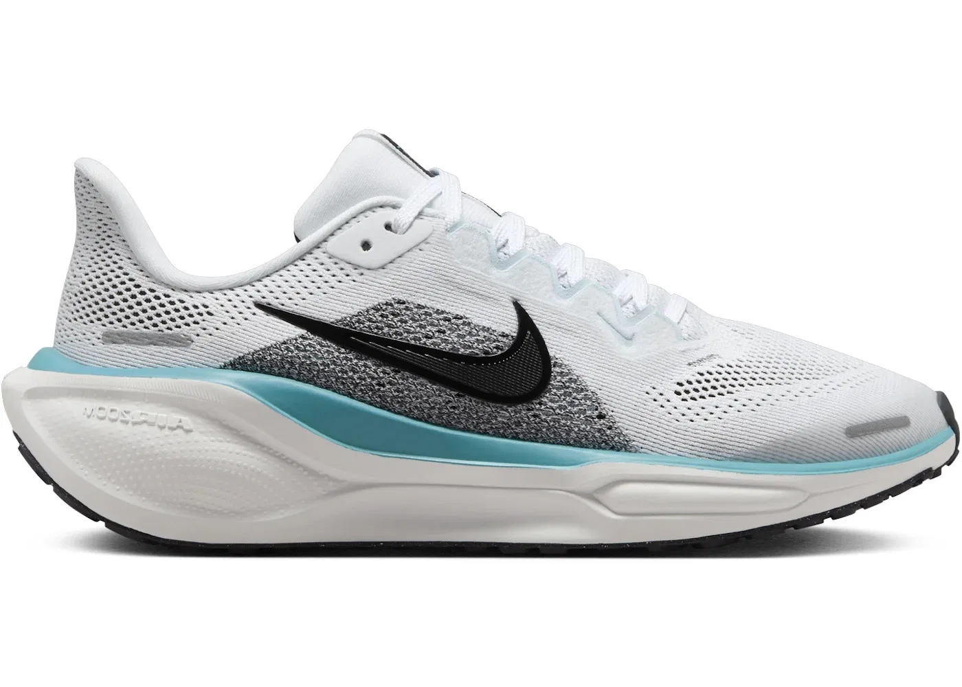 Детские кроссовки для бега с амортизацией Nike Air Zoom Pegasus 41 Nike, White/Dusty Cactus/Glacier Blue/Black