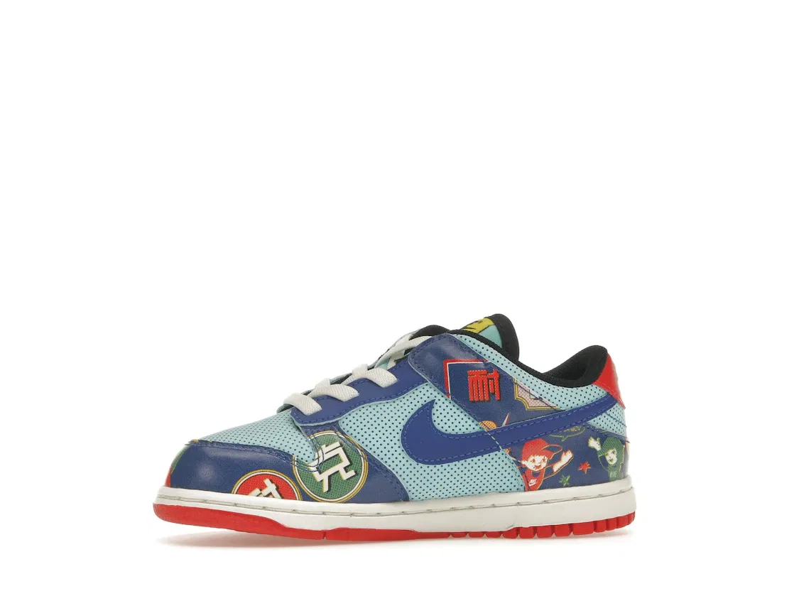 Детские кроссовки Lifestyle с принтом Nike Dunk Low Nike, Multicolor/Multicolor — фото 3