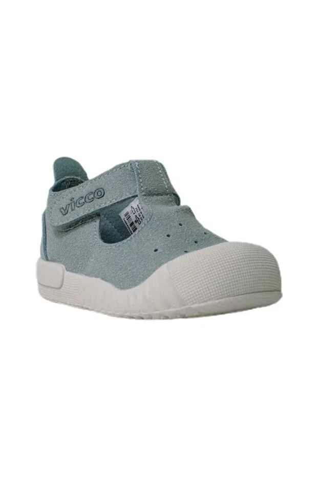 Детские туфли для девочек с геометрическим принтом Loro First Step Casual Shoes Vicco, Blue — фото 2
