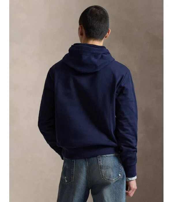 Мужская флисовая куртка с капюшоном Polo Ralph Lauren, Blu Marino — фото 3
