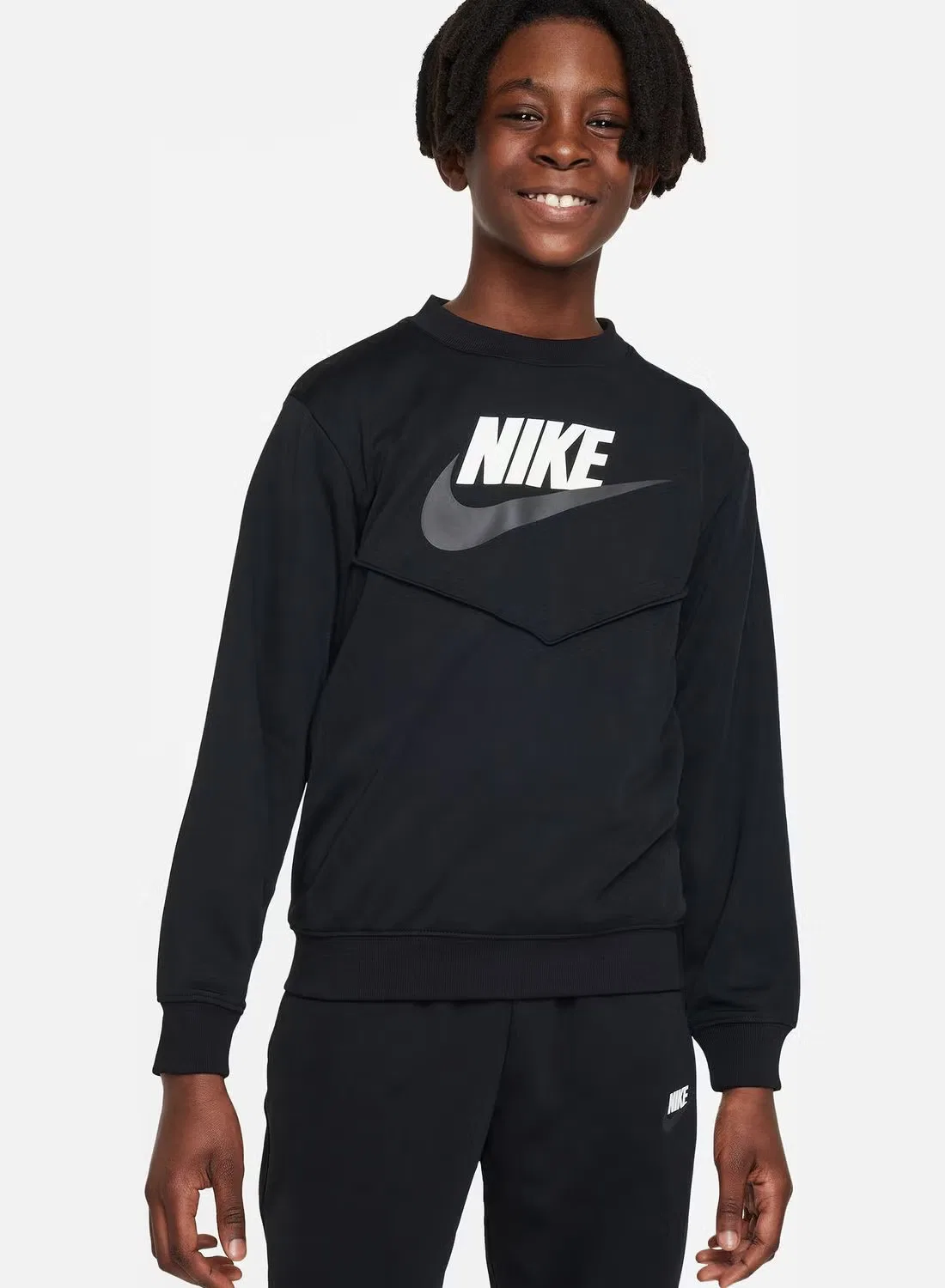Комплект спортивный с длинным рукавом NSW Nike, черный — фото 3