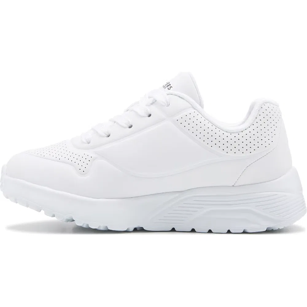 Детские кроссовки jgoldcrown street uno lite Skechers, White Foil Hearts — фото 3