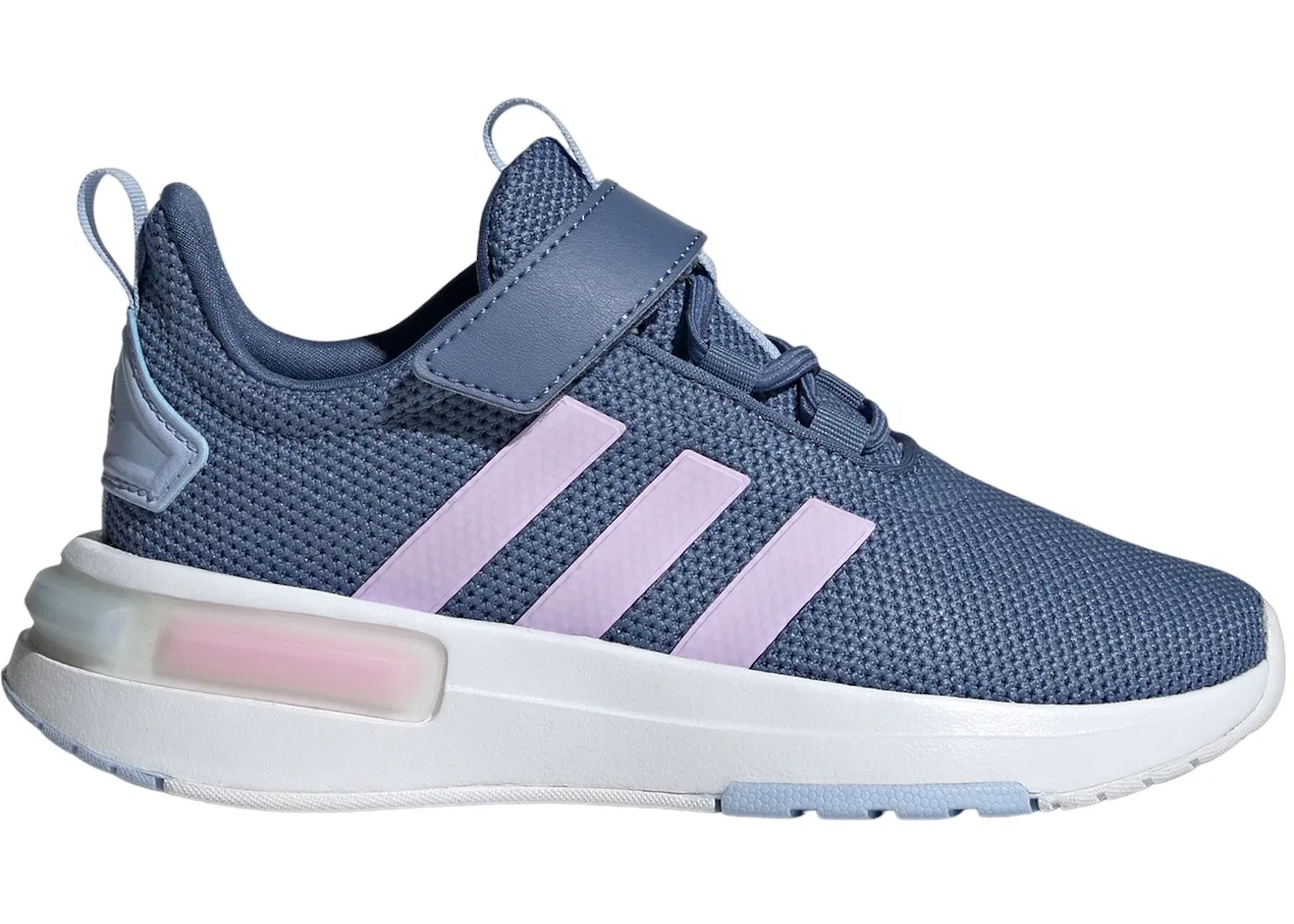 Детские кроссовки для мальчиков с амортизацией Adidas Racer TR23, Crew Blue/Bliss Lilac/Blue Dawn