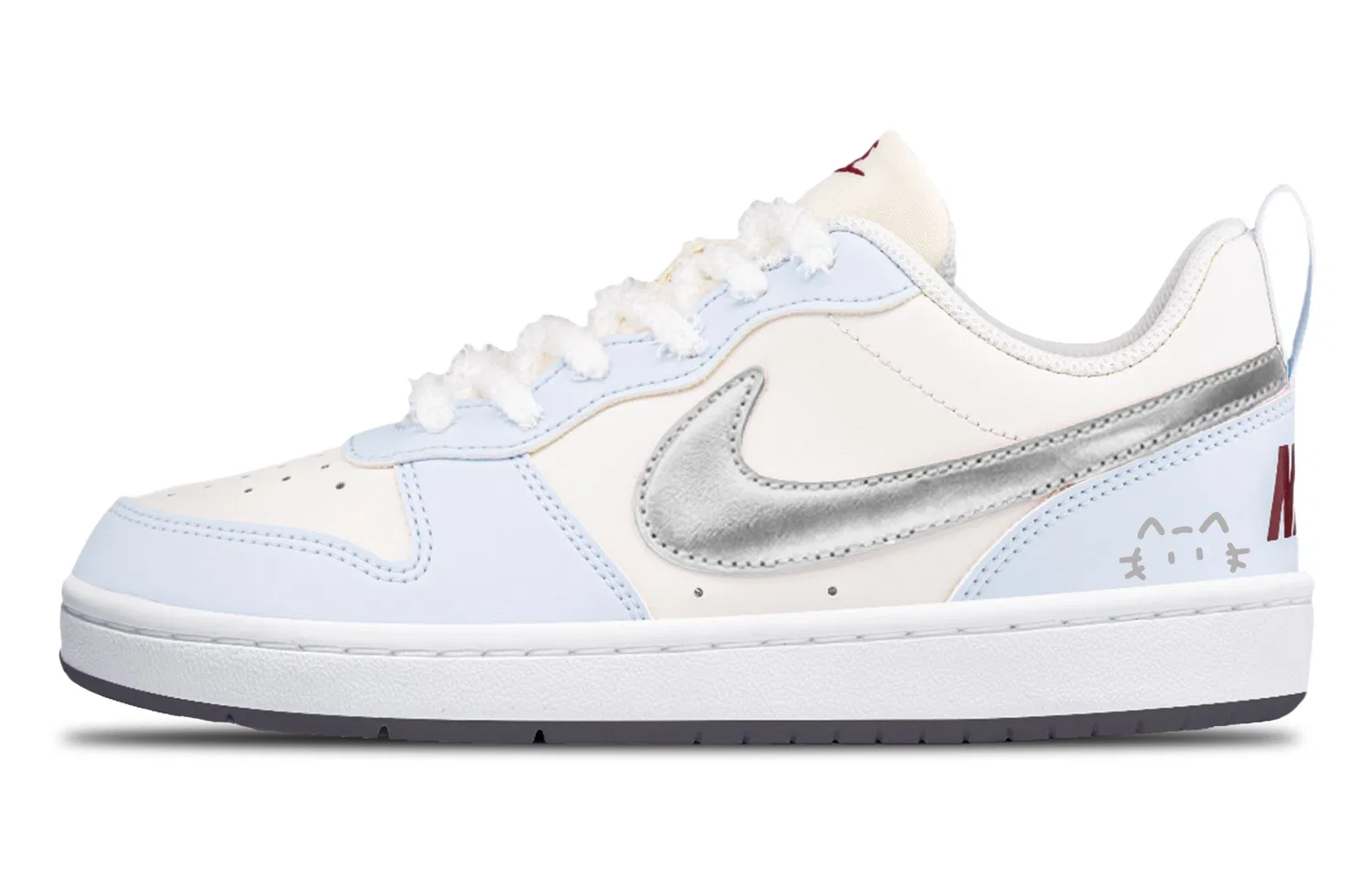 Детские кроссовки для скейтбординга Nike Court Borough 2, Silver Blue
