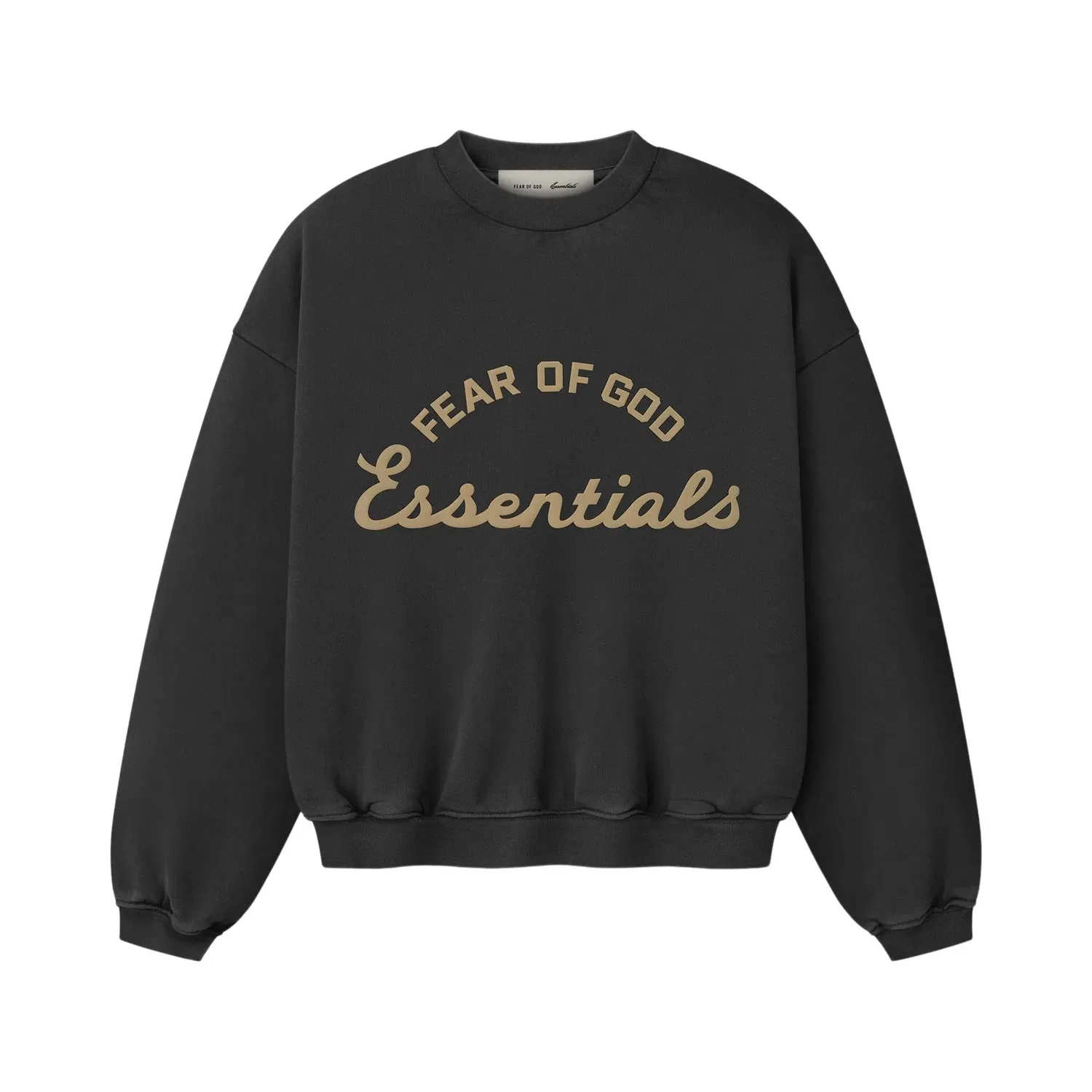 Свитшот Fear of God Essentials в стиле 90-х, черный