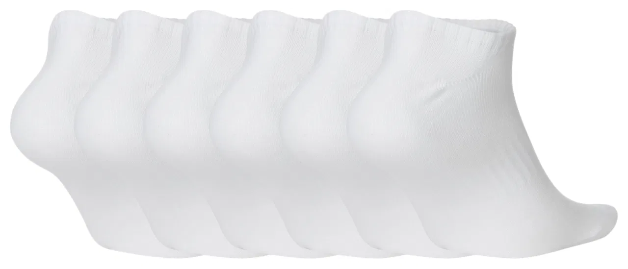Носки для женщин Everyday Lightweight No Show 6 пар Nike, белый/черный — фото 2