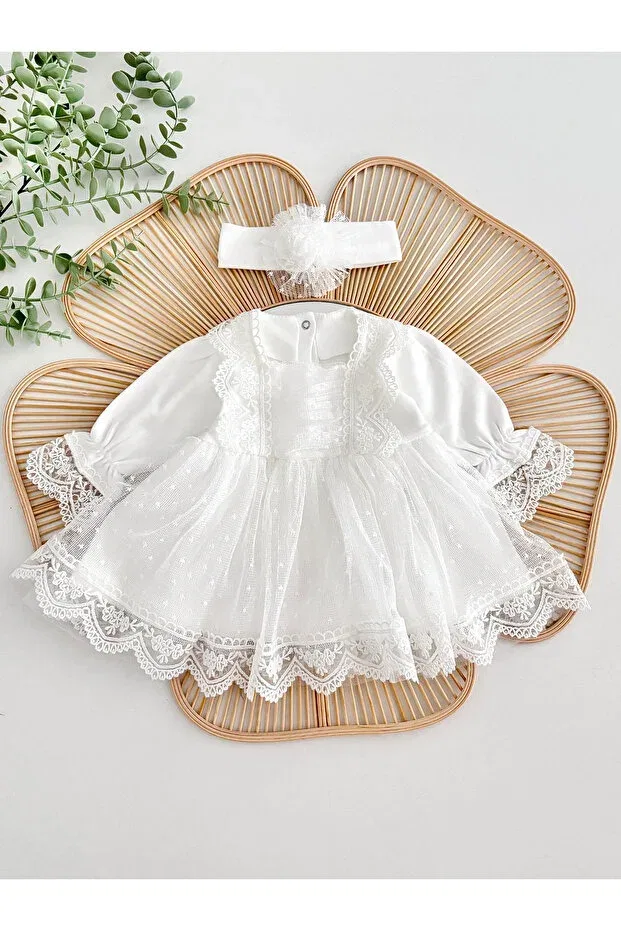 Детское платье для девочек из тюля Carmen Jammybaby, White
