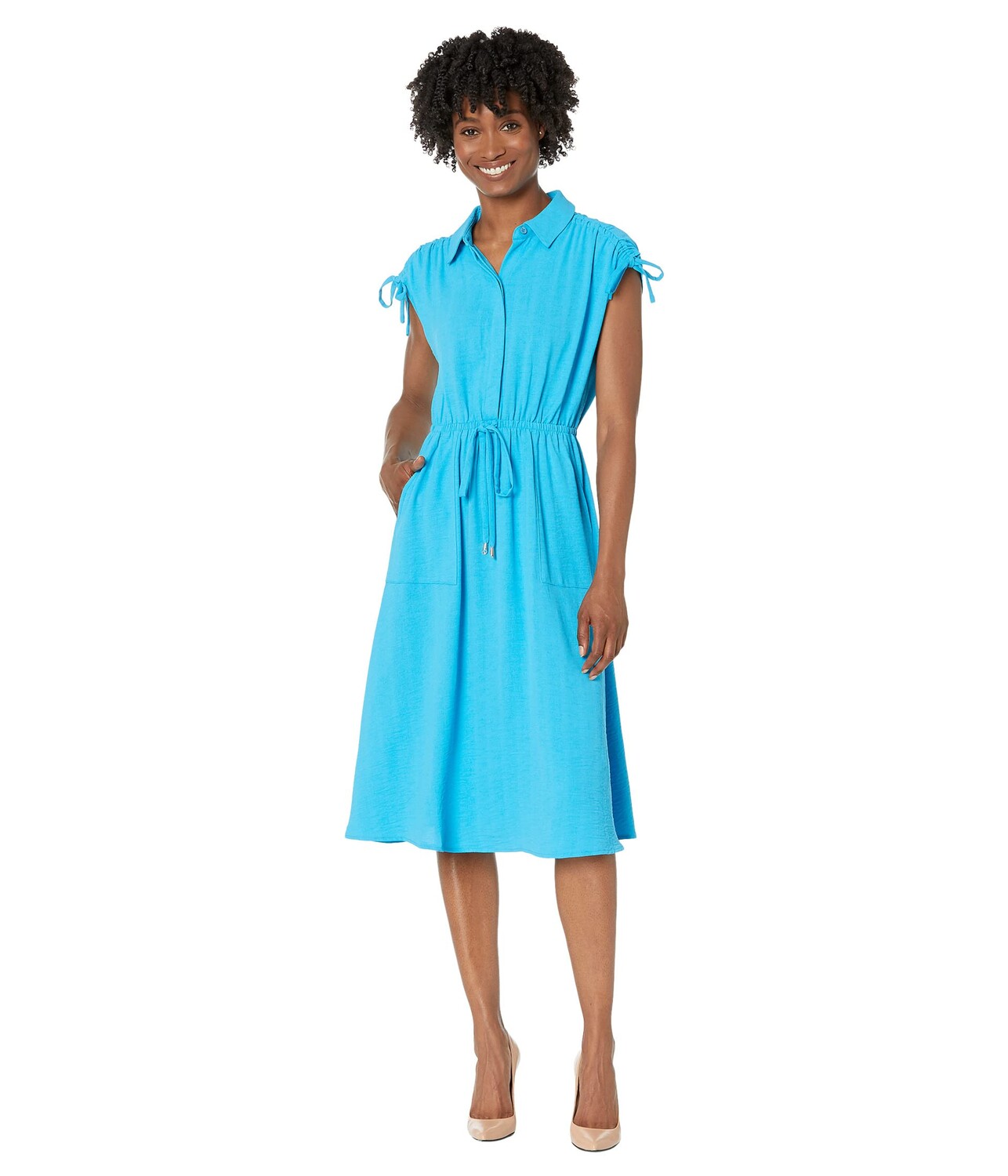 

Платье Maggy London, Petite Drawstring Waist Midi