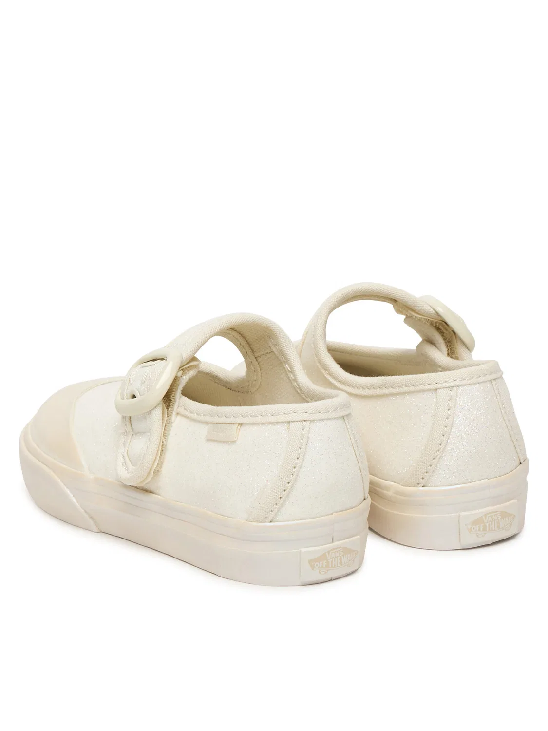 Балетки цвета экрю для девочки Mary Jane Vans, кремовый — фото 3