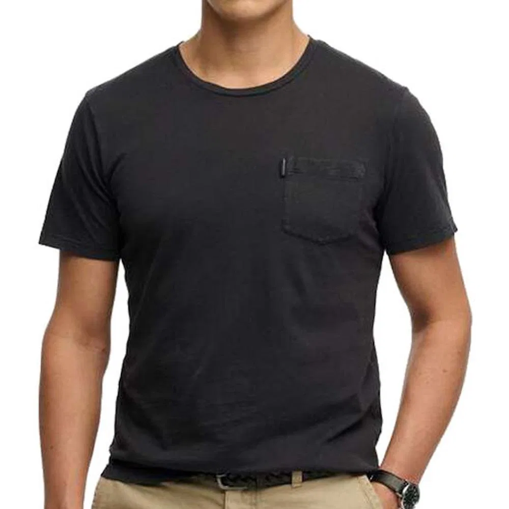 Мужская хлопковая футболка Superdry Classic Essential, Schwarz