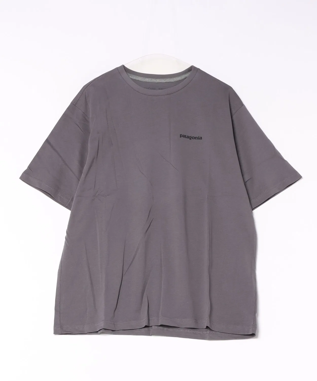 Мужская футболка с принтом Basic Logo Patagonia, Dark Grey