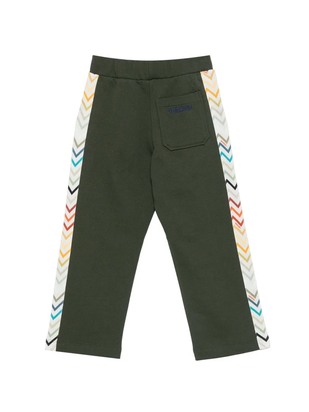 Спортивные брюки с вышитым логотипом Missoni Kids, зеленый — фото 2