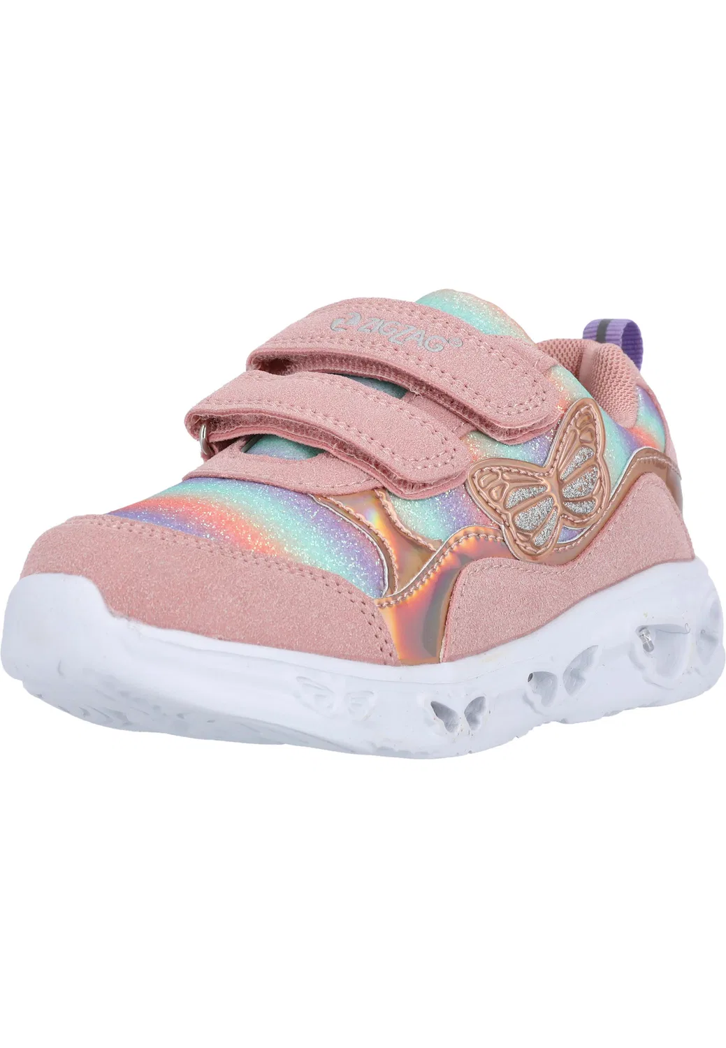 Детские кроссовки со светящейся подошвой Canpi Zigzag, Rosa — фото 2