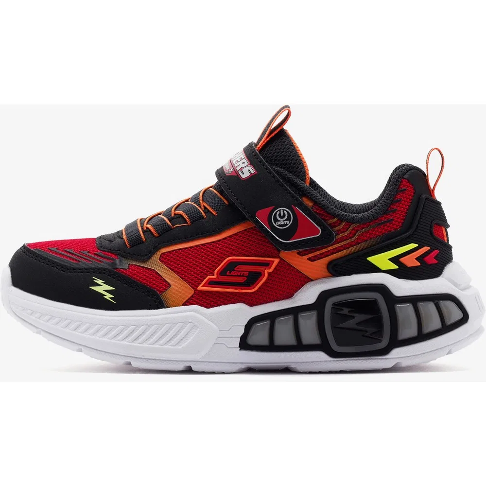 Детские кроссовки для мальчиков с подсветкой Light Storm 3.0, Black Red Skechers