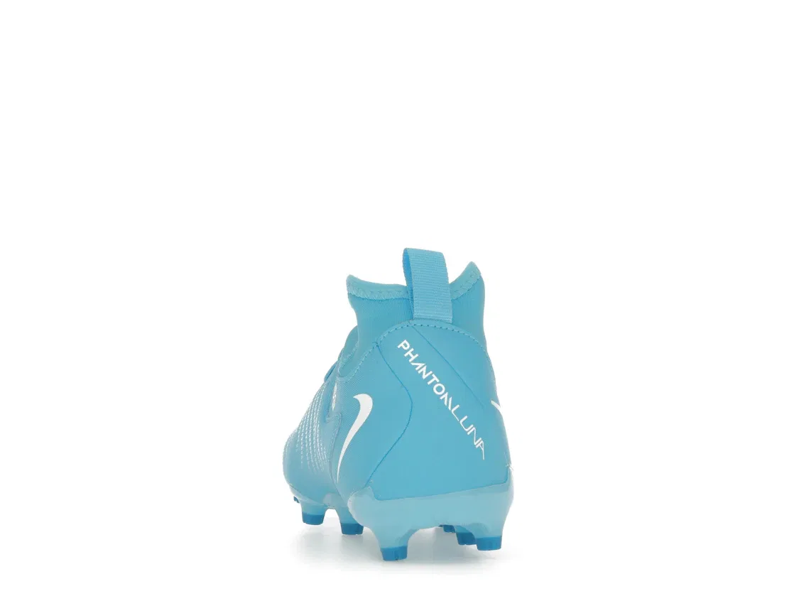 Детские бутсы Nike Phantom Luna 2 Academy FG, Blue Fury White — фото 4