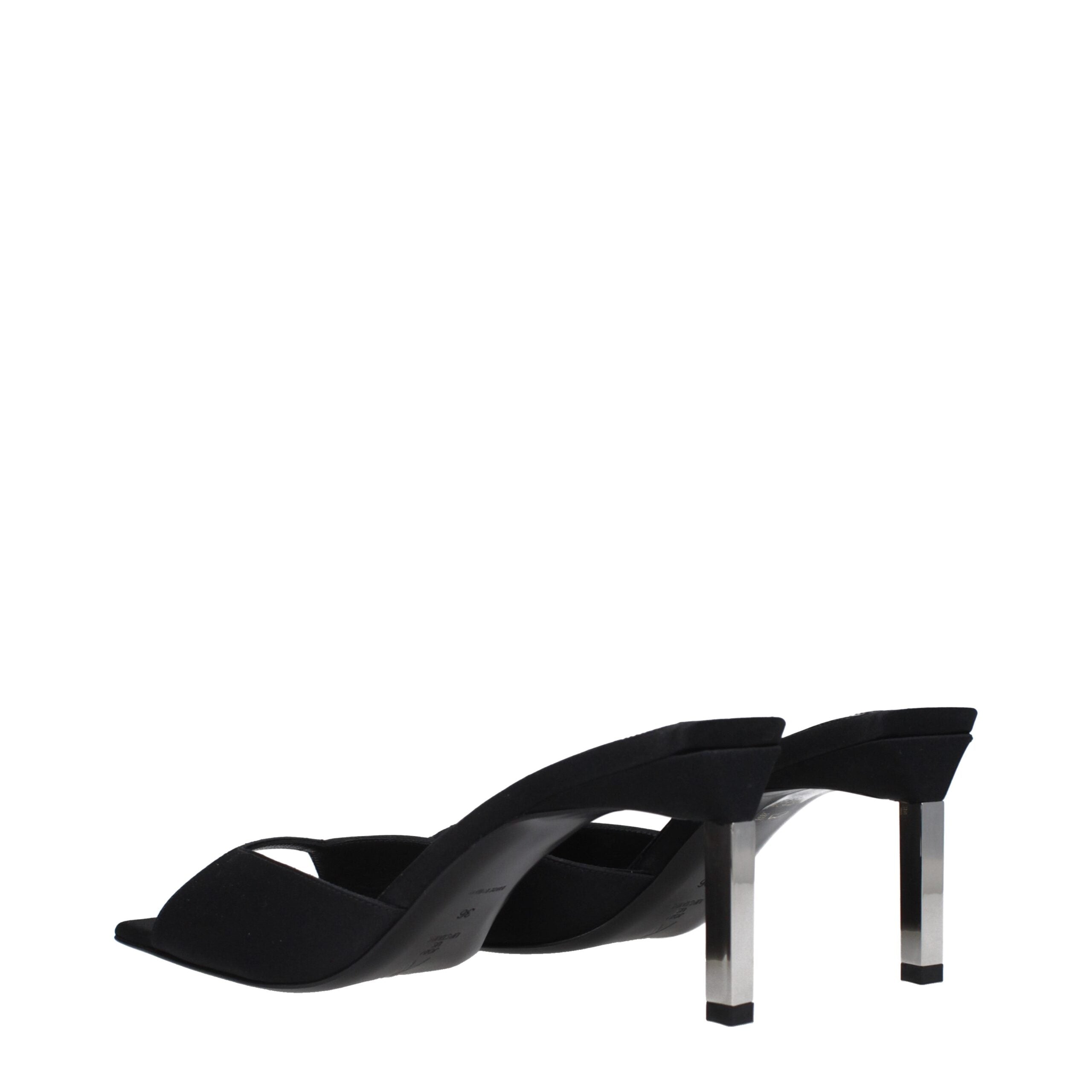 The Attico Satin Women's Sandal, черный — фото 4