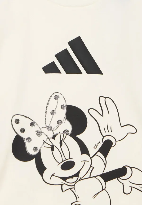 Футболка с принтом Минни Маус от Disney Adidas Performance, черный/кремовый — фото 4