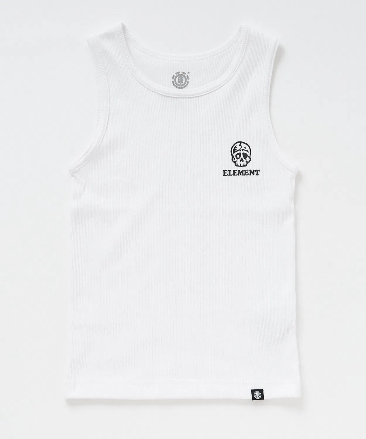 Детская футболка без рукавов с принтом LOGO TANKTOP Y ELEMENT, White