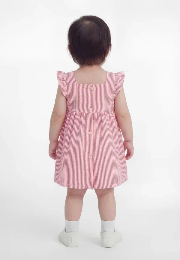 Комплект из топа и шорт из хлопка Seersucker stripe set Tommy Hilfiger, Red Alert, красный — фото 2