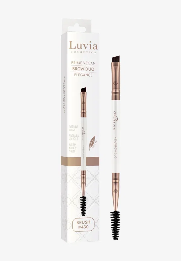 Набор для бровей Eyebrow Duo Elegance Luvia Cosmetics Coffee, Pearl, кофейный — фото 2