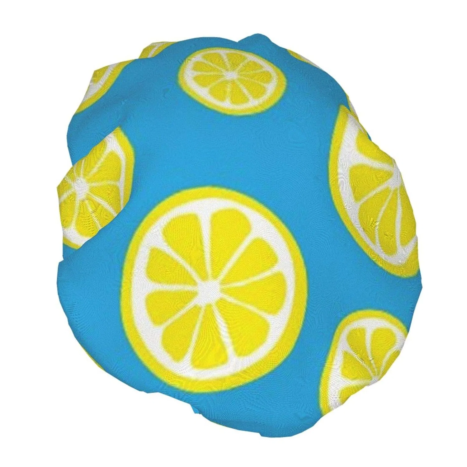 Шапочка для душа Lemon Food and Drink, двуслойная, водонепроницаемая, Ksodgun, 27x11 см — фото 2