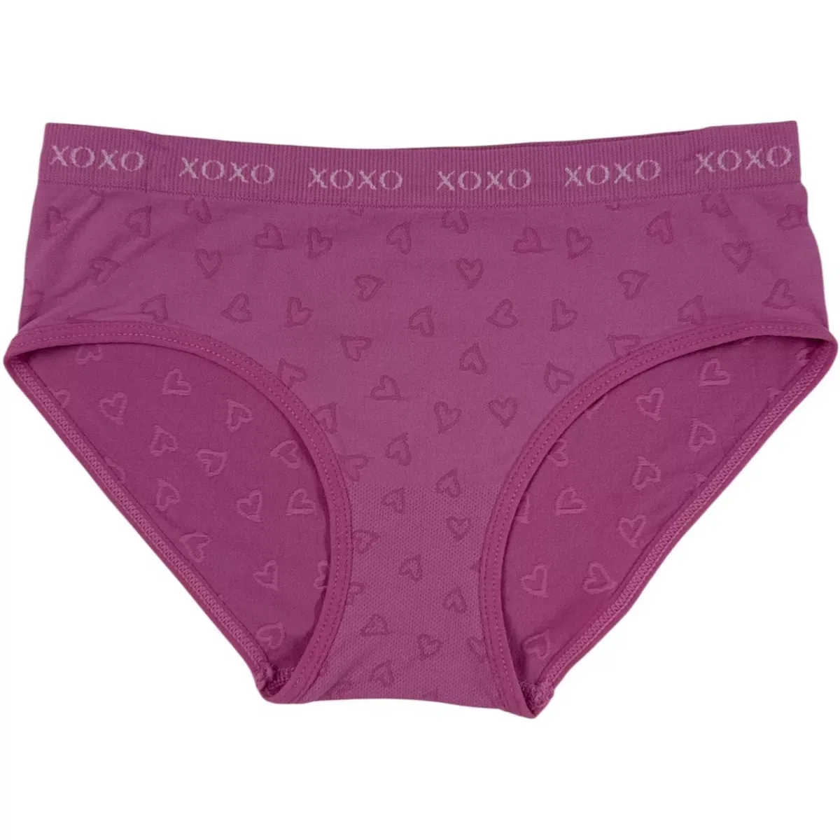 Детский комплект трусов без швов 4 шт. Logo Band Seamless Underwear Sets Boxy Girls, Jacquard Hearts — фото 3