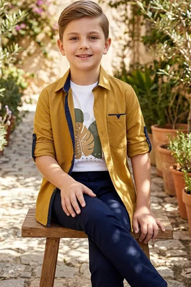 Детский комплект для мальчиков с длинным рукавом Trend Mix Kids, Hardal
