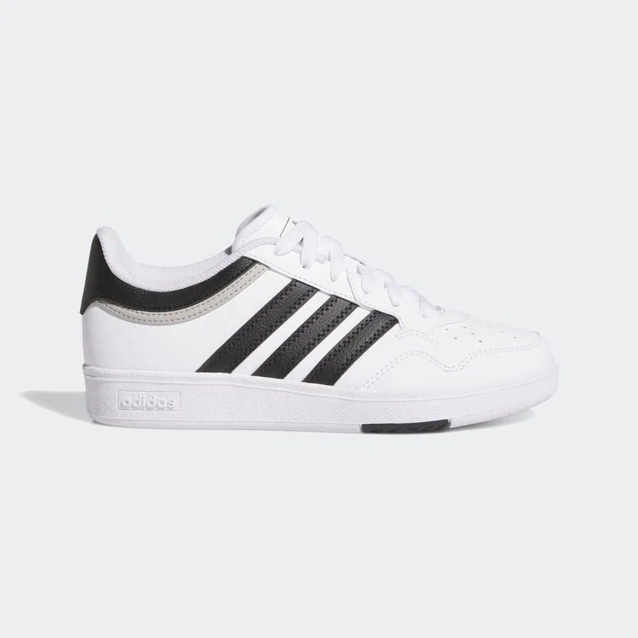 Кроссовки с синтетическим верхом Hoops 4.0 adidas, Бело-черно-серый